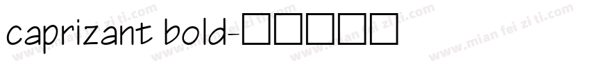 caprizant bold字体转换